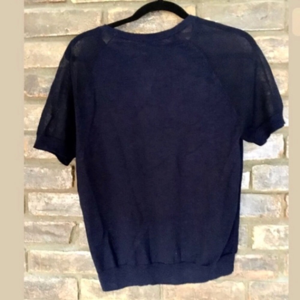 J. Crew Mesh-Sleeved Pullover Sweater, MSRP $64.50 - Picture 7 of 8